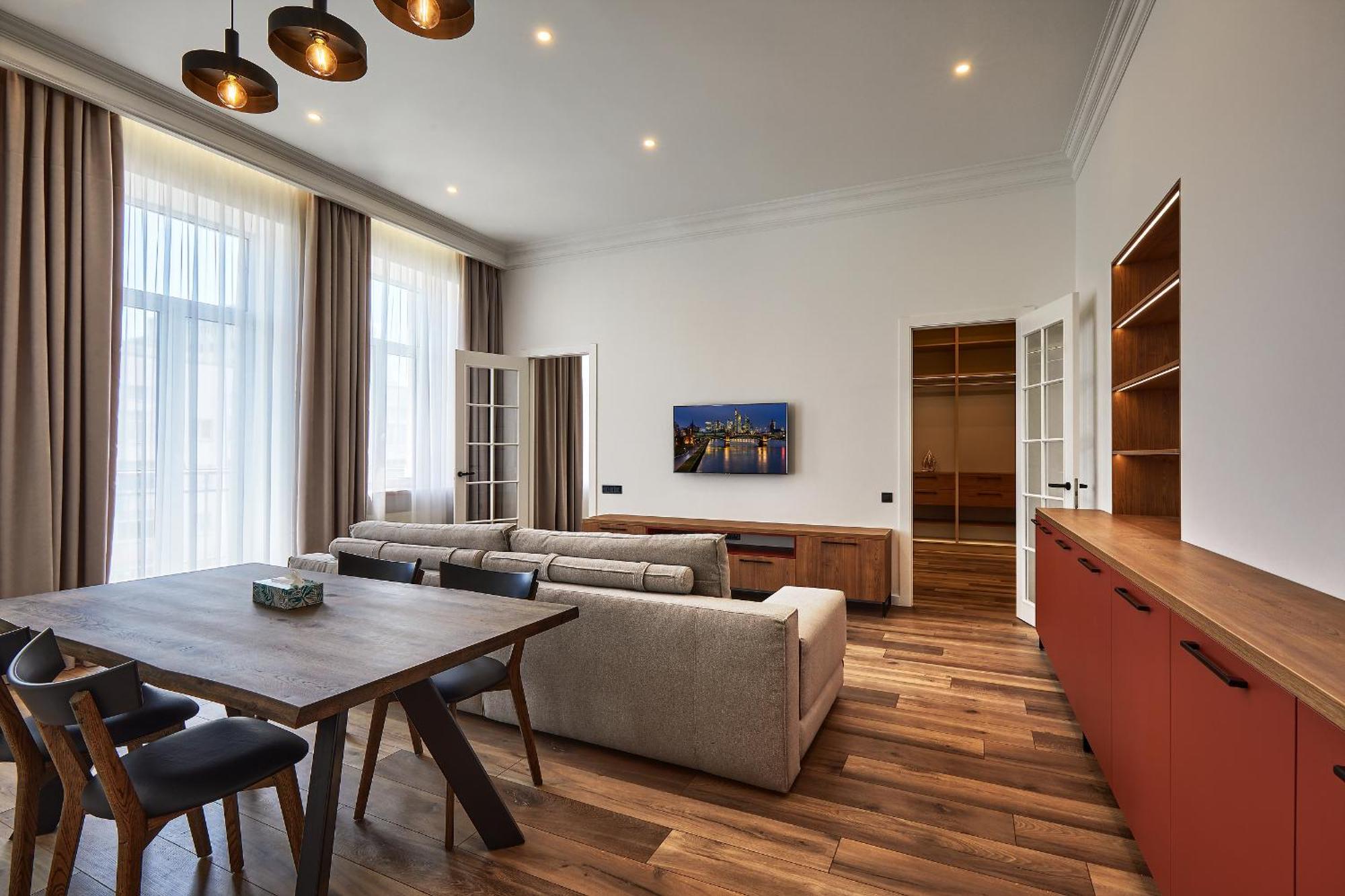 Saksaganskogo Centre Appartement Kiev Kamer foto